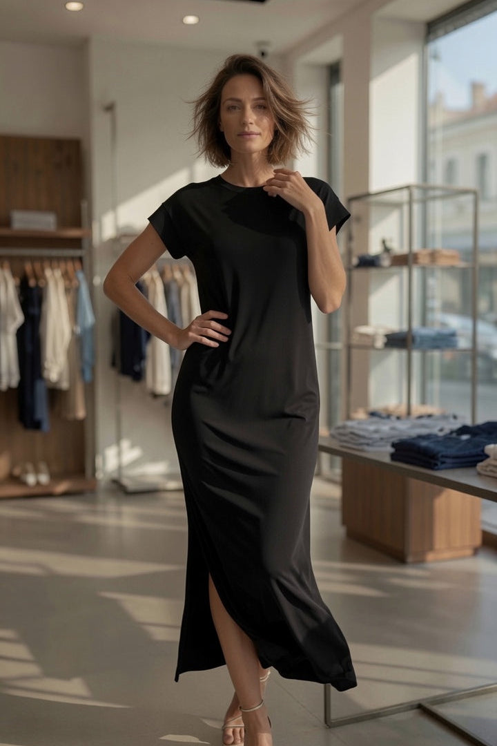 PIECES PCANDORA SS O-Neck Lena Maxi Dress