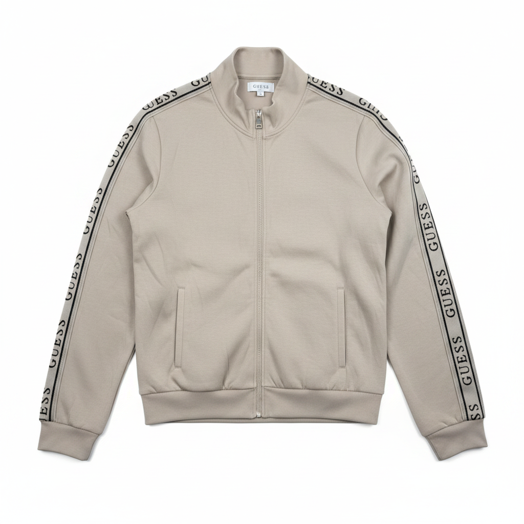 Guess Darla Full Zip Scuba Jacket – Beige